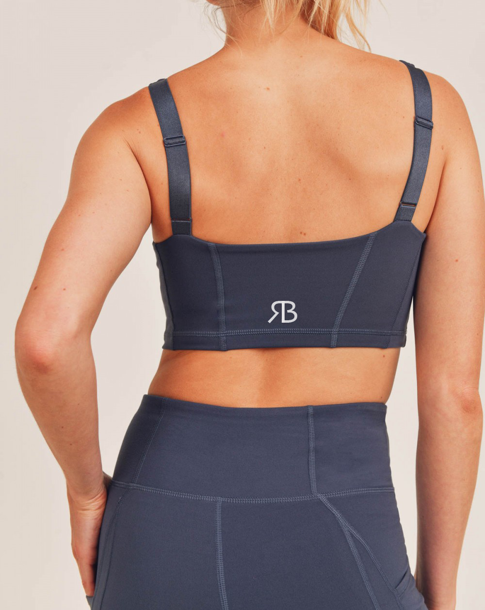 Paneled Double-Layer Sports Bra