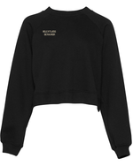 Load image into Gallery viewer, RebelLious Cut off Crop Crew Neck
